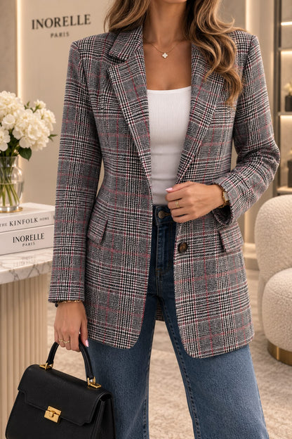 Veste Femme à Carreaux