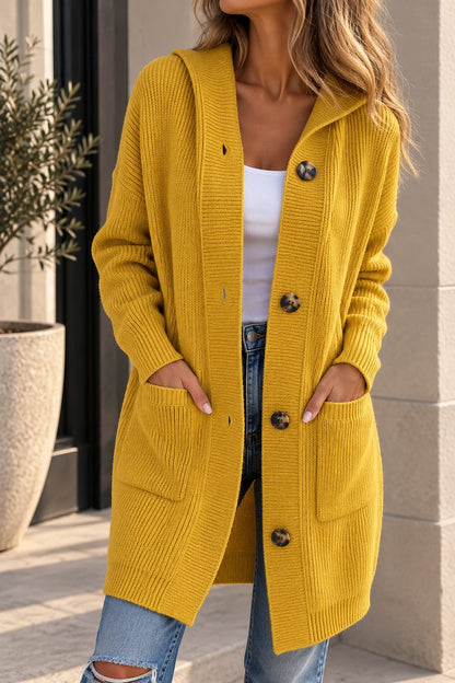 Gilet Long en Maille Élégante